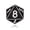 Silver / Black, variant on D8 Eight-Sided Die Hard Enamel Lapel Pin