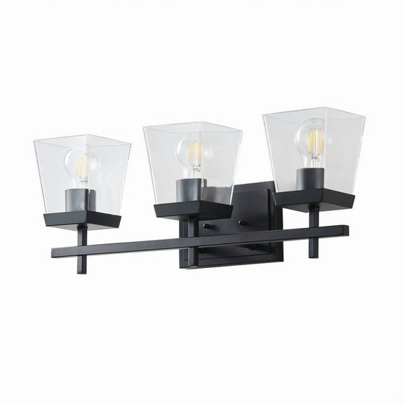 Aiwen 22.05" Light Fixtures for Bathroom above Mirror - Matte Black Vanity Lights for Dining Room, Hallway