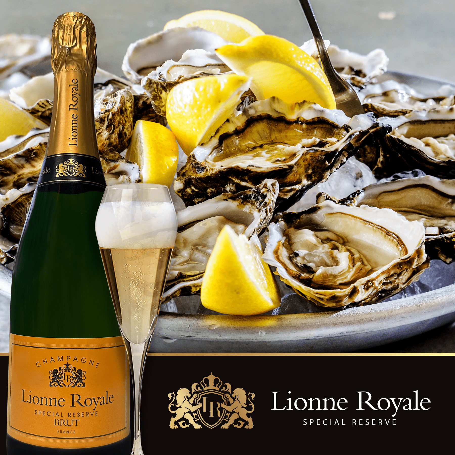Lionne Royale Brut Special Reserve Sparkling Wine France, 750 ml Bottle, 12% ABV