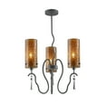 thumbnail image 1 of Woodbridge Lighting  Haley Black 3-light Chandelier, 1 of 7