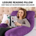 thumbnail image 5 of Antqov U Shaped Pregnancy Pillow Cover, 31x59" Soft Breathable Polyester Pregnancy Pillow Case Replacement Washable Full Body Maternity Pillow Cover for Home Bedroom Supplies ( Pillow Not Included ), 5 of 9