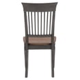 thumbnail image 4 of Sunset Trading Dakota Slat Back Dining Chairs Set of 2 Brown Gray Solid Wood, 4 of 6
