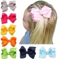 thumbnail image 2 of Leadrop Hair Clip Bow Knot Durable Hair Accessories Ribbon Toddler Hair Bows Clips for Gift, 2 of 11