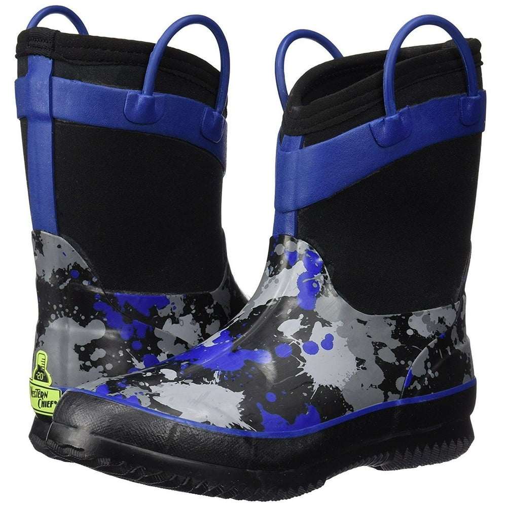 Western Chief - Western Chief Kids Boys Black & Blue Paint Ball Splat