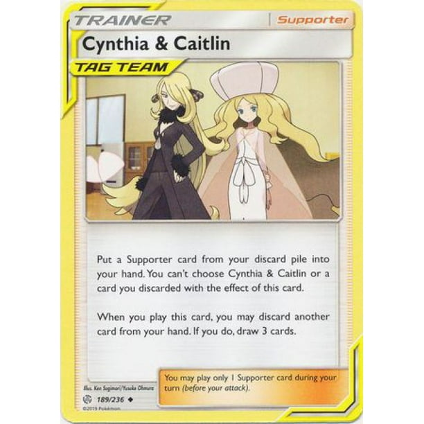 Pokemon Cosmic Eclipse Cynthia Caitlin 189 Walmart Walmart