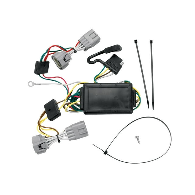 Fits 2005-2006 Jeep Grand Cherokee Tekonsha Trailer Wiring Connector 118394 T-One; 4-Way Flat Replacement For OEM Wiring Harness