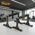 thumbnail image 7 of 12" Wooden Parallettes Bars, 600LBS Heavy Duty Dip Bars with Non-Slip Handles, Rock-Free Calisthenics Equipment for Handstands, L-Sits, Gymnastics & Home Gym Strength Training, 7 of 7