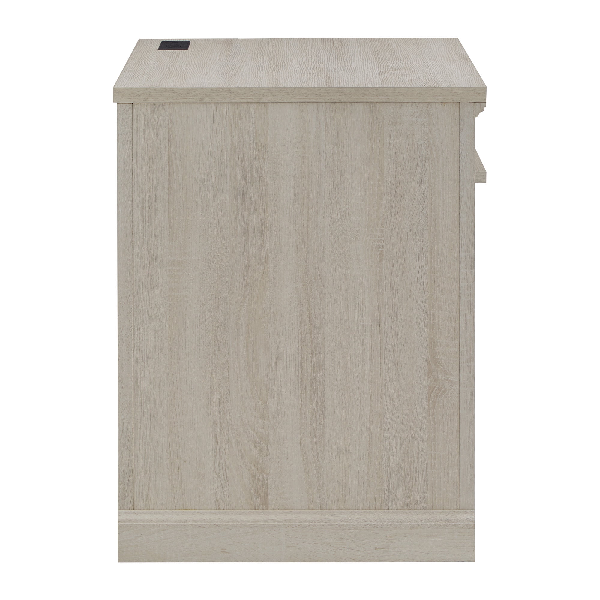 Weston Home Fayston 35 in. Writing Desk with USB Charger, Antique White Finish