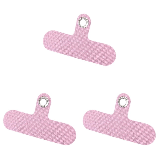 ZTTD 3Pcs Phone Tether Tab for Phone, Cell Phone Lanyard Patch, Phone Strap Replacement Part for All Full Phone Cases (Pink)