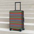 thumbnail image 6 of Yiaed Mexican Leopard Serape Blanket Stripes Print Travel Luggage Cover Suitcase Protector Covers Elastic Luggage Anti-scratch(No luggage included）-, 6 of 7