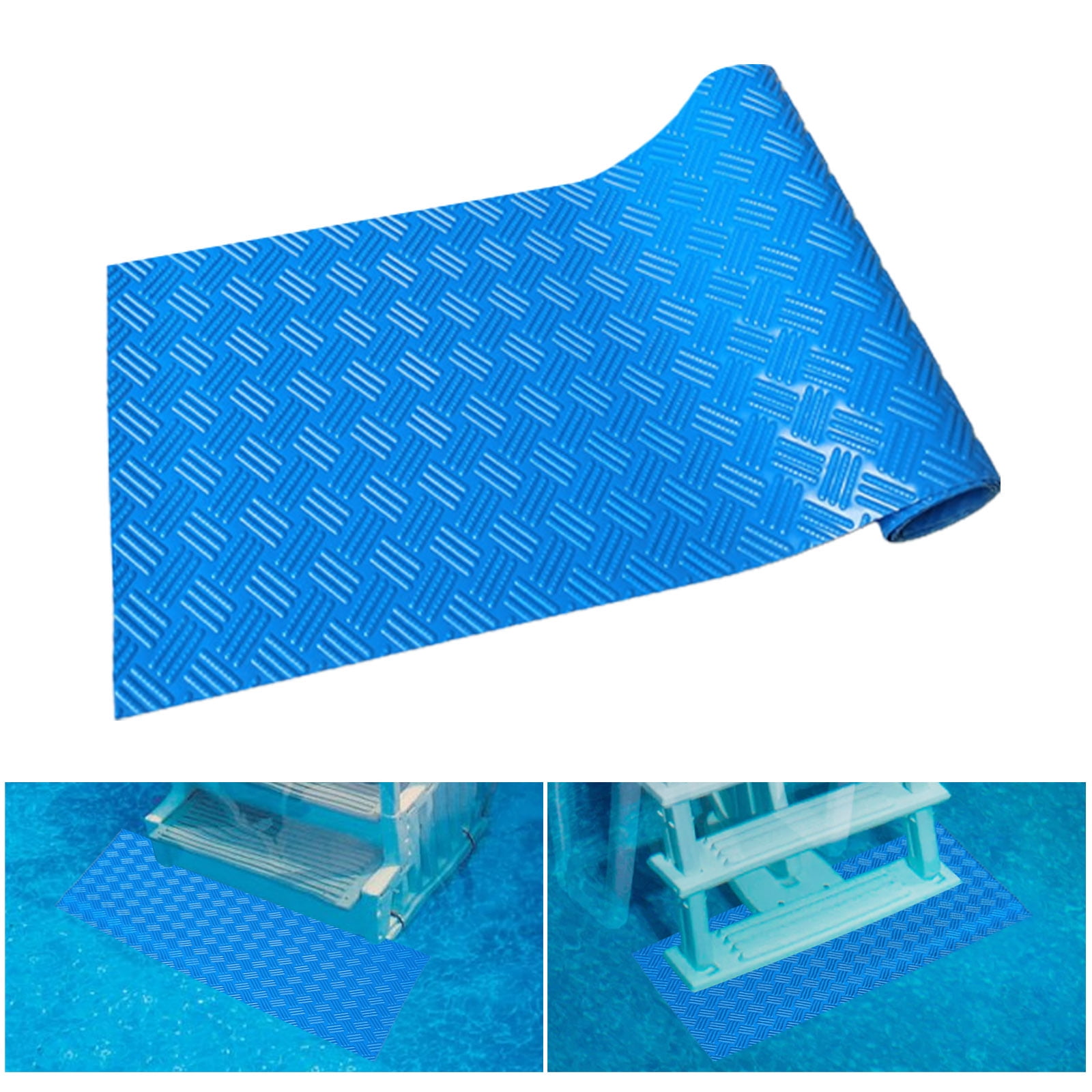 huntermoon Pool Ladder Mat NonSlip Pool Mat Safety Liner For Pool
