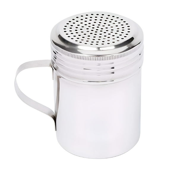 LAMIRO Metal Dredge Shaker with Handle&Stainless Steel Lid,10 Oz.