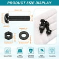 thumbnail image 2 of Uxcell 10 Ensembles M8x35mm Vis en Plastique Nylon Tête Ronde Boulons Phillips Écrous Hexagonaux Kit Assortiment de Rondelles, Fixations de Boulons à Filetage Complet pour Assemblage de Machine DIY, Noir, 2 of 7