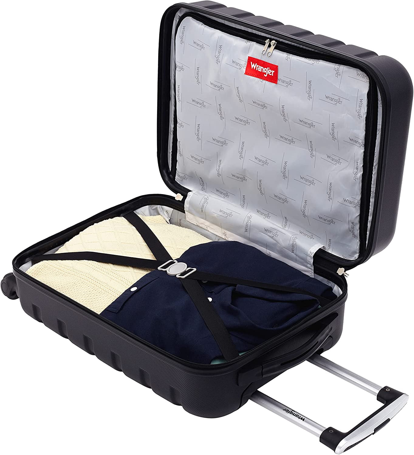 20" Hardside Spinner Carry-On Luggage, Black