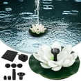 thumbnail image 3 of Solar Water Fountains Outdoor 2pcs Solar Lotus Pump  Outdoor Lotus Solar Fountain Pump Artificial  Free Standing Floating Birdbath Solar Water Pump with 4 Nozzles, 3 of 10
