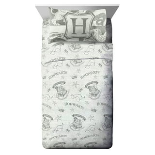 Warner Brothers Harry Potter Magical Moments Grey and White Hogwarts 3  Piece Nursery Mini Crib Bedding Set - Comforter and Two Fitted Mini Crib  Sheets