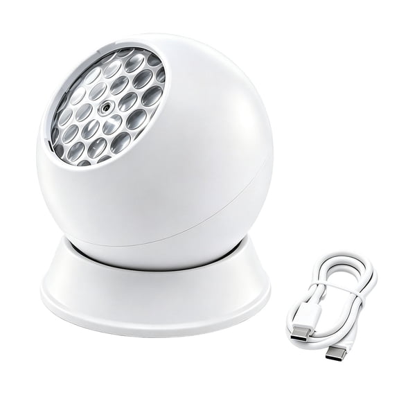 Underwater World LED Projection Light with 360 Adjustable Head, USB Powered Ocean Scene Ambient Lamp for Indoor Bedroom, 4 Inch