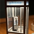 thumbnail image 5 of Retro Vintage Phone Booth Style Table Lamp – Mini LED Night Light, Classic Telephone Booth Desk Light for Home Decor, Bedroom, Living Room, 5 of 7