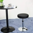 Black Short Shop Stool - Height Adjustable Swivel Chair Stool for ...