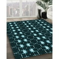 thumbnail image 2 of Ahgly Company Indoor Round Patterned Deep-Sea Green Area Rugs, 5' Round, 2 of 6