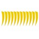 thumbnail image 1 of 12pcs 4 "Flecha de tiro con de goteo Flechas de s naturales Flecha Eje DIY - Amarillo Sunnimix Piezas de Fletchings, 1 of 8