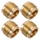 thumbnail image 1 of Luxshiny 4Ud Adaptador De Rosca Para Micrófono De Latón Dorado Conexión Precisa Para Montaje En Trípode Y Soporte, 1 of 6
