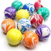 Kicko 2 Inch Marble Balls 12 Pieces Of Assorted 2 Tone Colors For Vase, Landscapes, Collection, Stress Reliever, Novelties, Party Favors