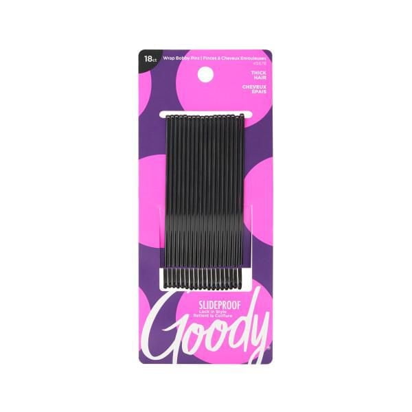 Goody Mosaic Xl Curved Bobby Pins Black - 18 Ct