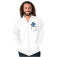 thumbnail image 5 of Cross in Pocket Holy Roller Faith Zip Up Hoodie Men's Women's Brisco Brands S, 5 of 6