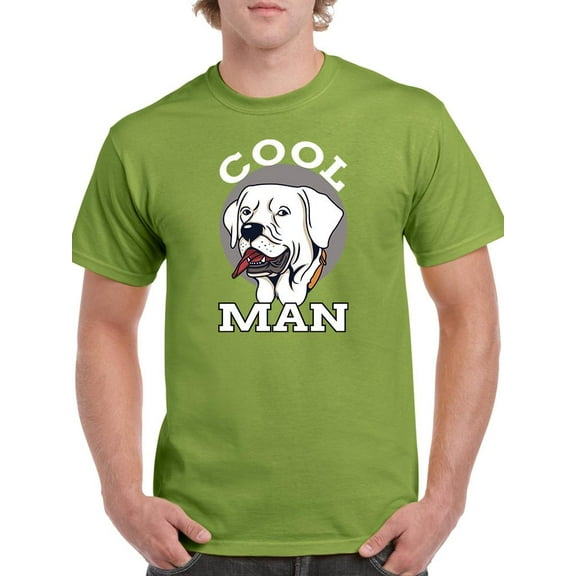Cool Dog, Man T-Shirt Men -Image by Shutterstock, Male 5X-Large