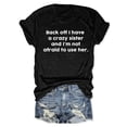 thumbnail image 3 of Joower Shirts for Women Womens Going Out Tops Boat Neck Tops for Women Ladies Summer Tops Graphic T Shirts for Women Basics Womens Clothing Blouses for Women Dressy Casual Clearance, 3 of 3