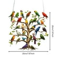 thumbnail image 3 of Parrot Christmas Ornaments Colorful Stacked Design, Double-Sided Acrylic Bird Tree Decor for Christmas, Winter Home Decoration for Bird Lovers, 3 of 7