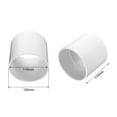 thumbnail image 2 of Uxcell 1 Pcs Pipe Fitting 4" Coupling Adapter Socket x Socket White, 2 of 6