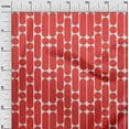 thumbnail image 3 of oneOone Polyester Spandex Red Fabric Geometric Dress Material Fabric Print Fabric By The Yard 56 Inch Wide, 3 of 4