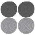 thumbnail image 1 of Heat Resistant Table Protectors 4 Pcs Round Thickened Insulation Pads Heat-resistant Table Protection for Dishes Hot Pot Pans Coffee Cup Soft Washable, 1 of 1