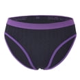 thumbnail image 4 of AWZXDE Seamless Panties Low Rise Bikini Underwear Comfort Stretch For Everyday With Lace Trim Purple, 4 of 4
