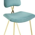 thumbnail image 6 of Modway Ponder Performance Velvet Counter Stool in Sea Blue, 6 of 9