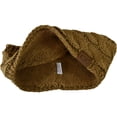thumbnail image 2 of C.C Soft Stretch Winter Warm Cable Knit Fuzzy Lined Ear Warmer Headband, Golden Walnut, 2 of 2