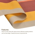 thumbnail image 4 of Unique Bargains 450x300mm Tissé Napperons PVC Bande Orange 4 Pack, 4 of 5