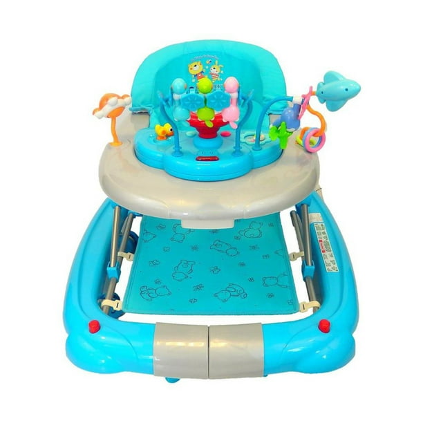Andadera Mecedora Baby Tek Cartoon Azul