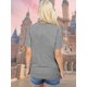thumbnail image 4 of Camiseta OUMASK Magic Kingdom para mujer con estampado de castillos, 4 of 6