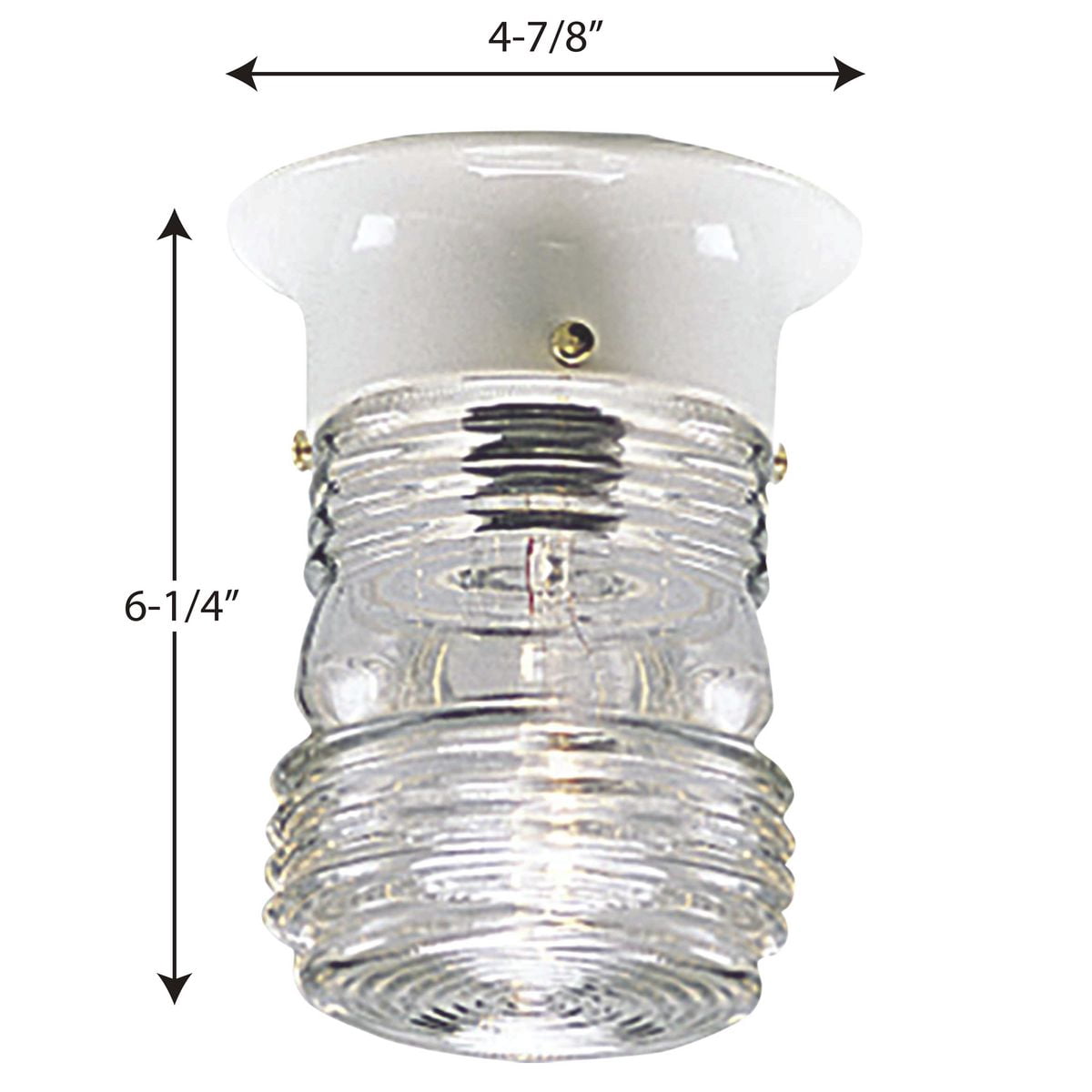 One-Light Utility Outdoor Close-to-Ceiling