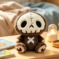 thumbnail image 5 of Halloween Skeleton Sloth Decor Plush Doll for Gothic and Spooky Home Accents - 8.7 Inch Soft Toy for Halloween Party and Indoor Decoration, 5 of 5