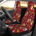 thumbnail image 2 of Yiaed Vintage Santa Skiing Red Plaid Print Car Seat Covers,Universal Auto Seats Protector Fits for Car,SUV Sedan,Truck,Automotive Seat Covers & Accessories(Two packs), 2 of 7