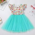 thumbnail image 3 of IDOPIP Toddler Kids Girls Back to School Tulle Tutu Dress Pencil Print First Day of School Outfit, 3 of 8