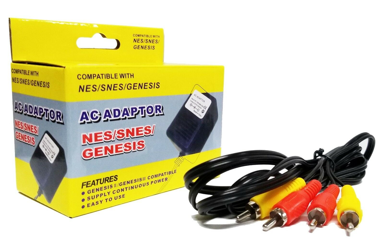 NES Original NES Hookup Connection Kit AC Adapter Power Cord + AV Cable