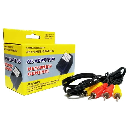 NES Original NES Hookup Connection Kit AC Adapter Power Cord + AV Cable