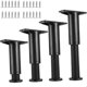 thumbnail image 1 of 4-Pack Adjustable Bed Support Legs - Heavy-Duty Furniture Replacement with Hardware Kit, 1 of 5