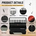 thumbnail image 7 of Accordion, 37 Keys 96 Bass Professional Accordion for Beginners and Advanced Players with Backpack and Strap, 7 of 7
