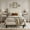 Beige, variant on VECELO 3-Piece Bedroom Set Include Dark Grey Queen Size Bed & 2 Brown Nightstand( 1-Drawer)